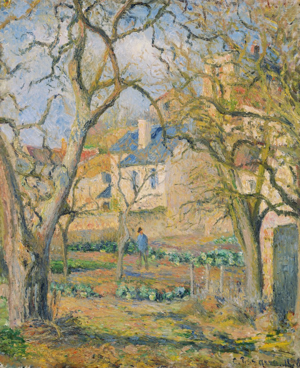 Sebze bahçesi by Camille Jacob Pissarro