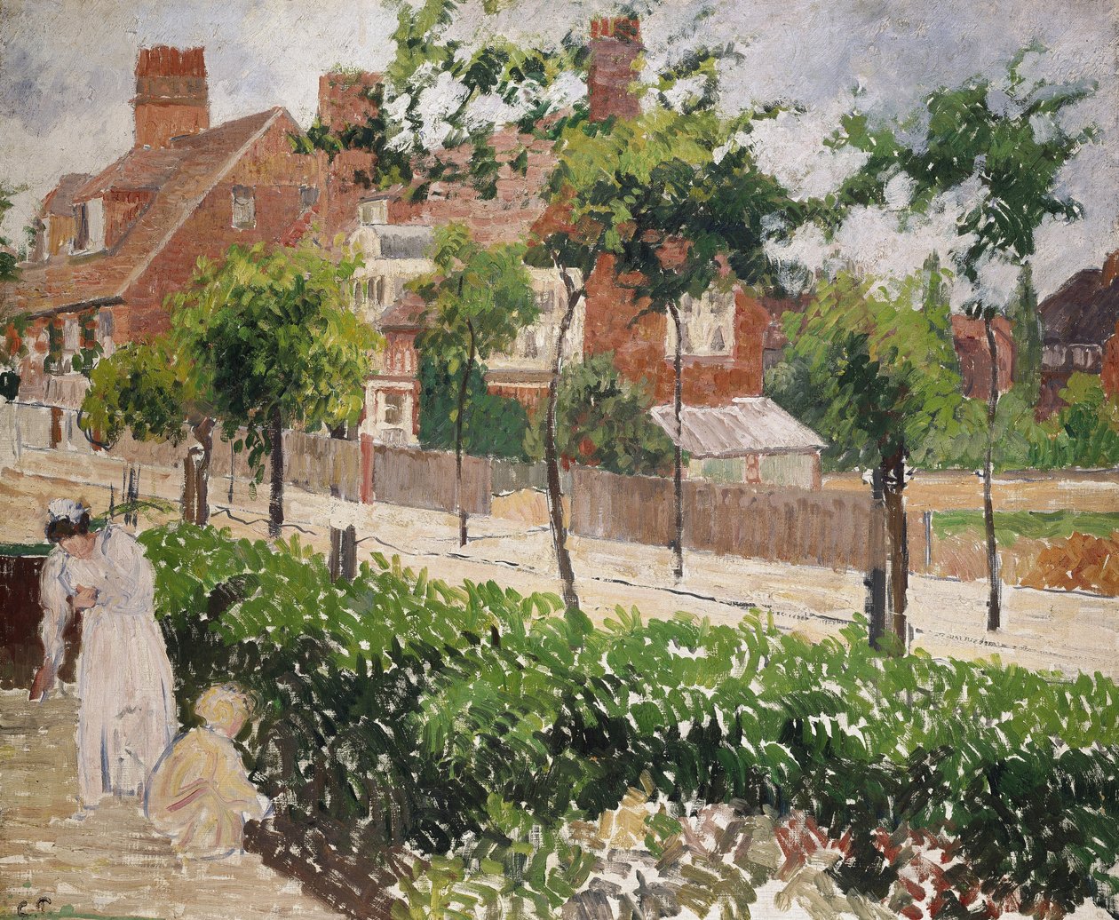 Bedford Park, Bath Road, Londra, 19. yüzyıl by Camille Jacob Pissarro