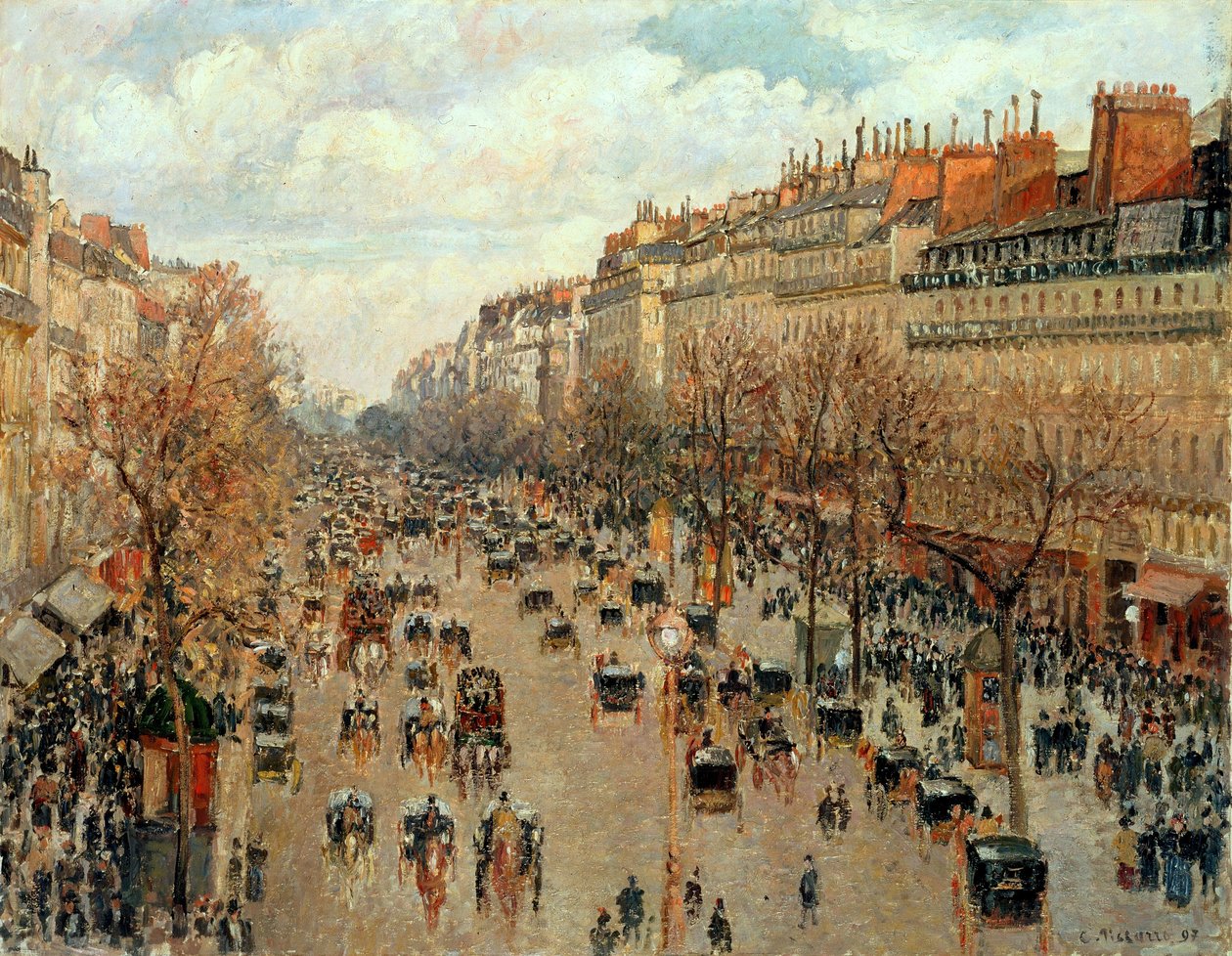 Bulvar Montmartre by Camille Jacob Pissarro
