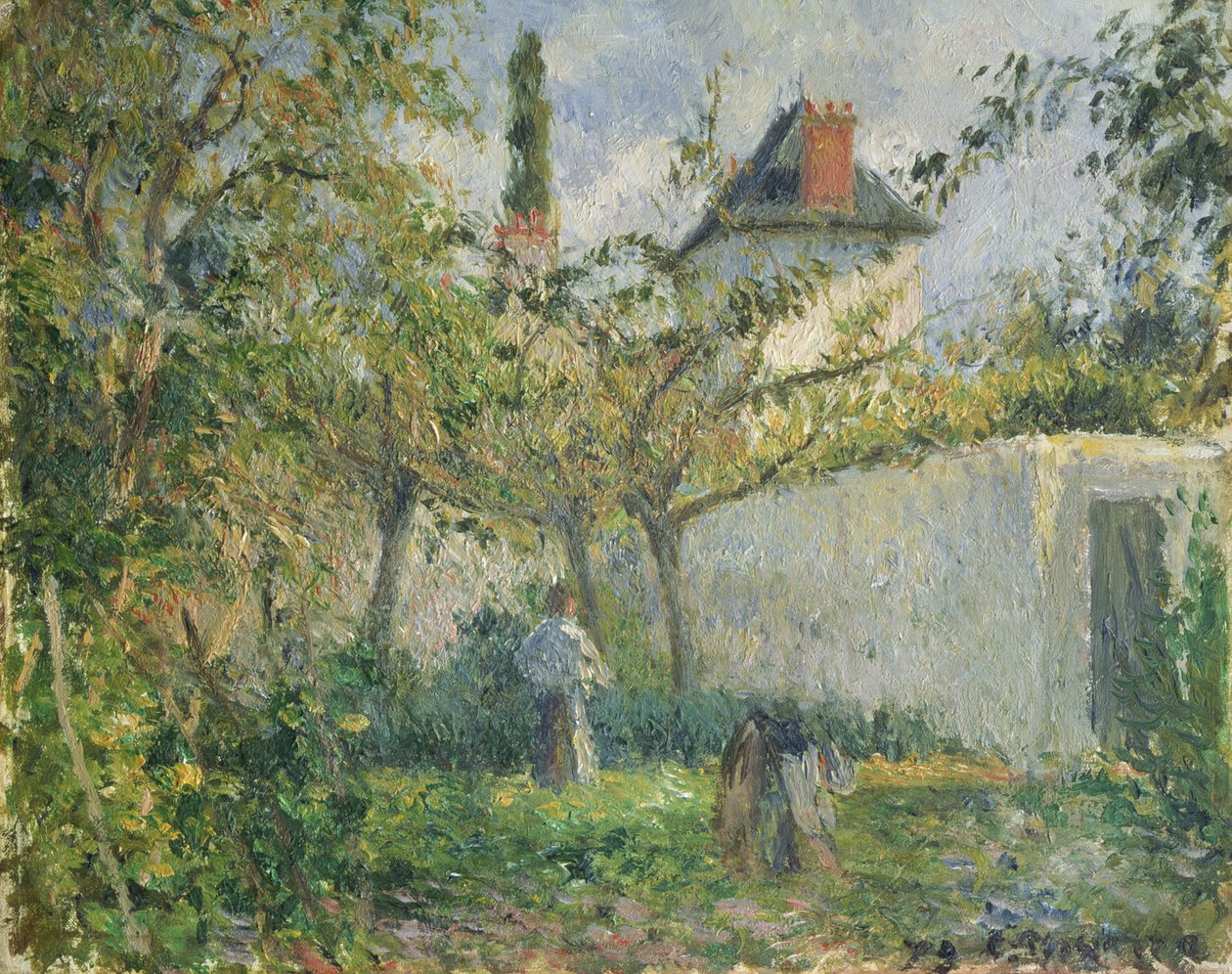 Mutfak Bahçesi ve Meyve Bahçesi, Pontoise, 1878 by Camille Jacob Pissarro