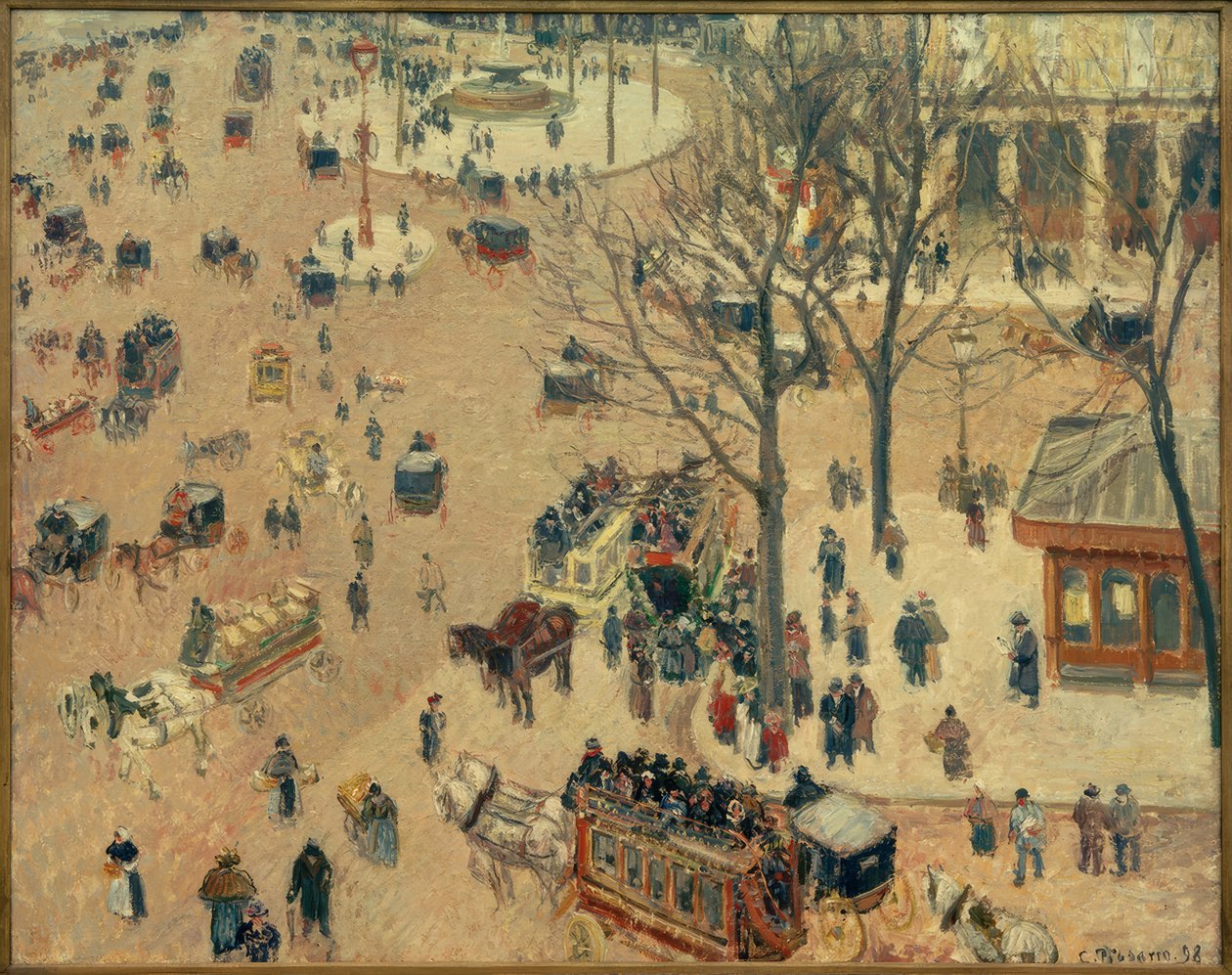 Fransız Tiyatro Meydanı by Camille Jacob Pissarro