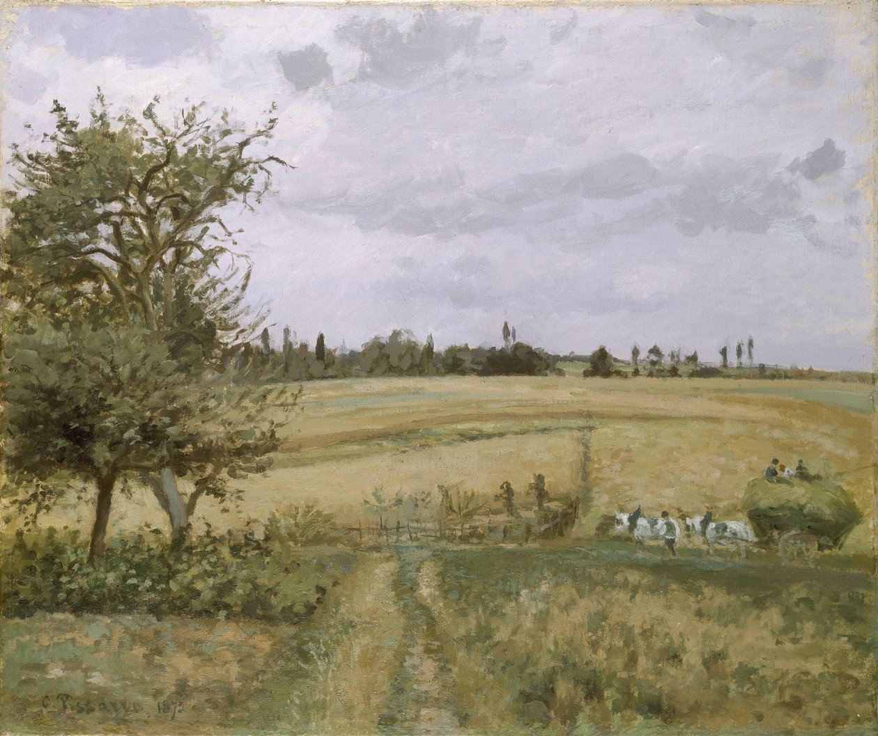 Pontoise'de manzara, 19. yüzyıl by Camille Jacob Pissarro