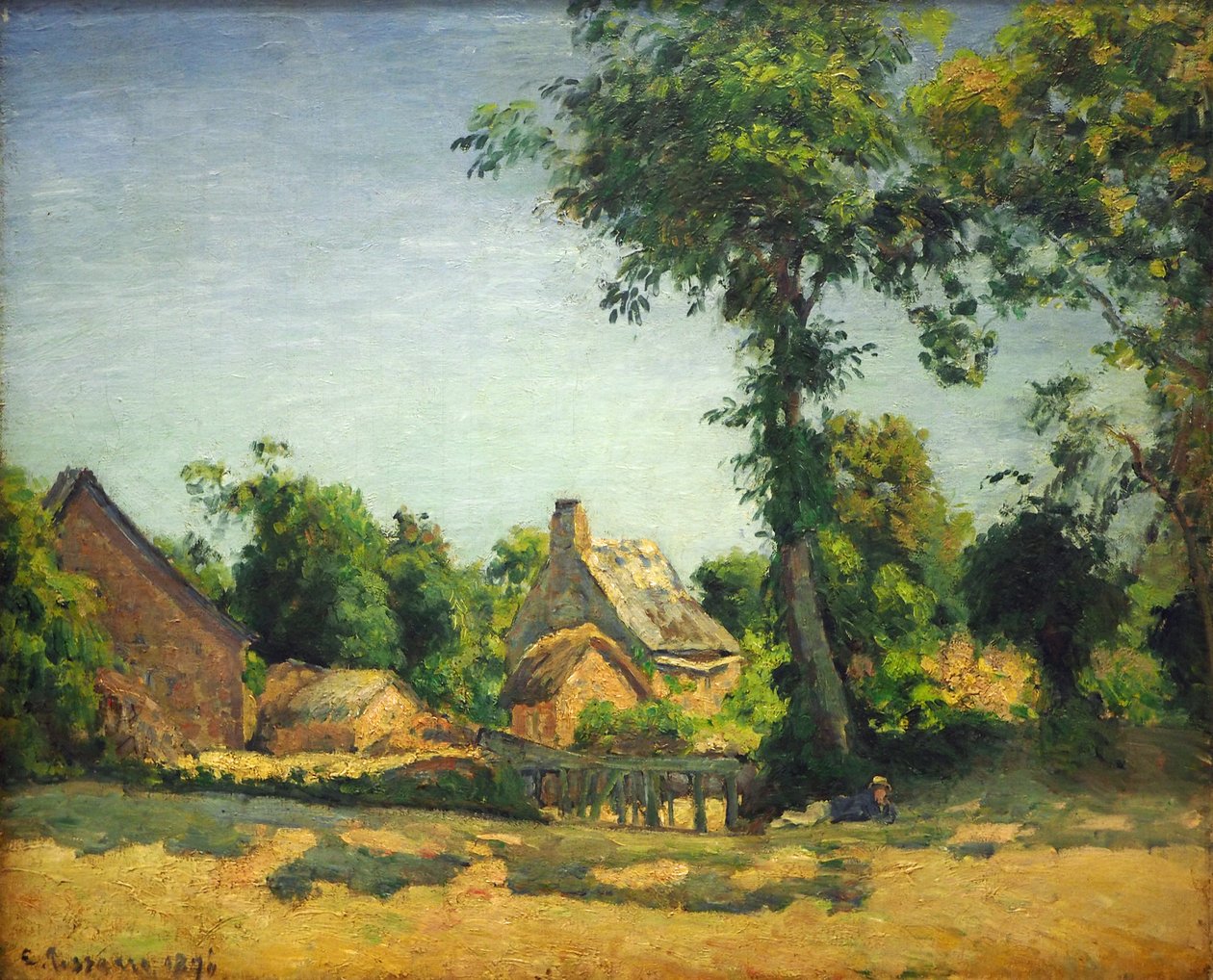 Manzara (Dorf Melleraye, Mayenne) by Camille Jacob Pissarro