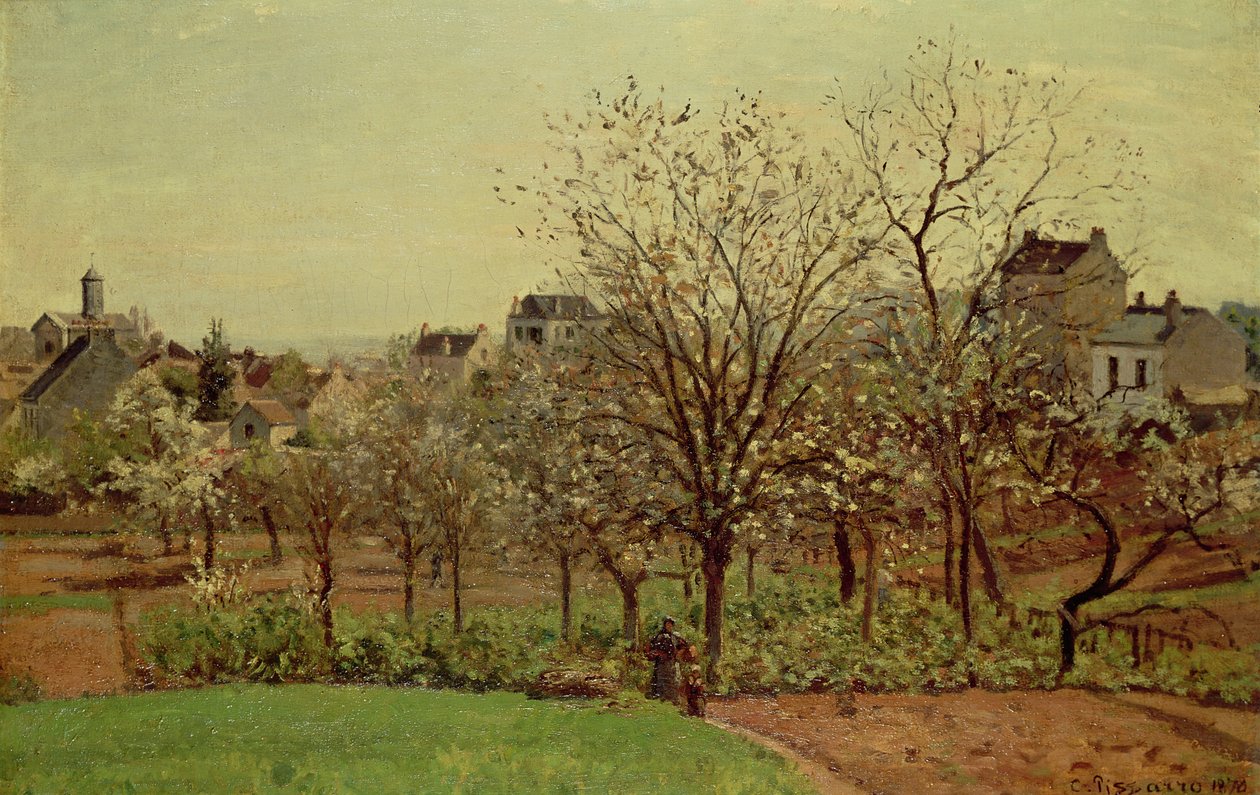 Meyve Bahçesi, 1870 by Camille Jacob Pissarro