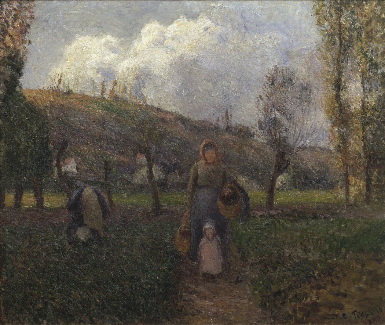 Tarlalardan Dönüş by Camille Jacob Pissarro