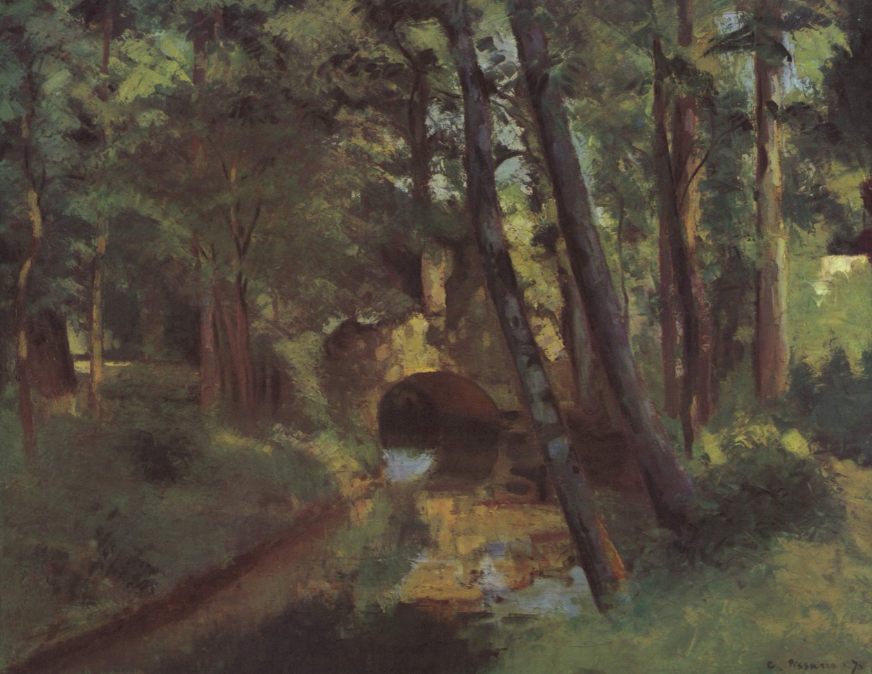 Küçük Köprü, Pontoise by Camille Jacob Pissarro