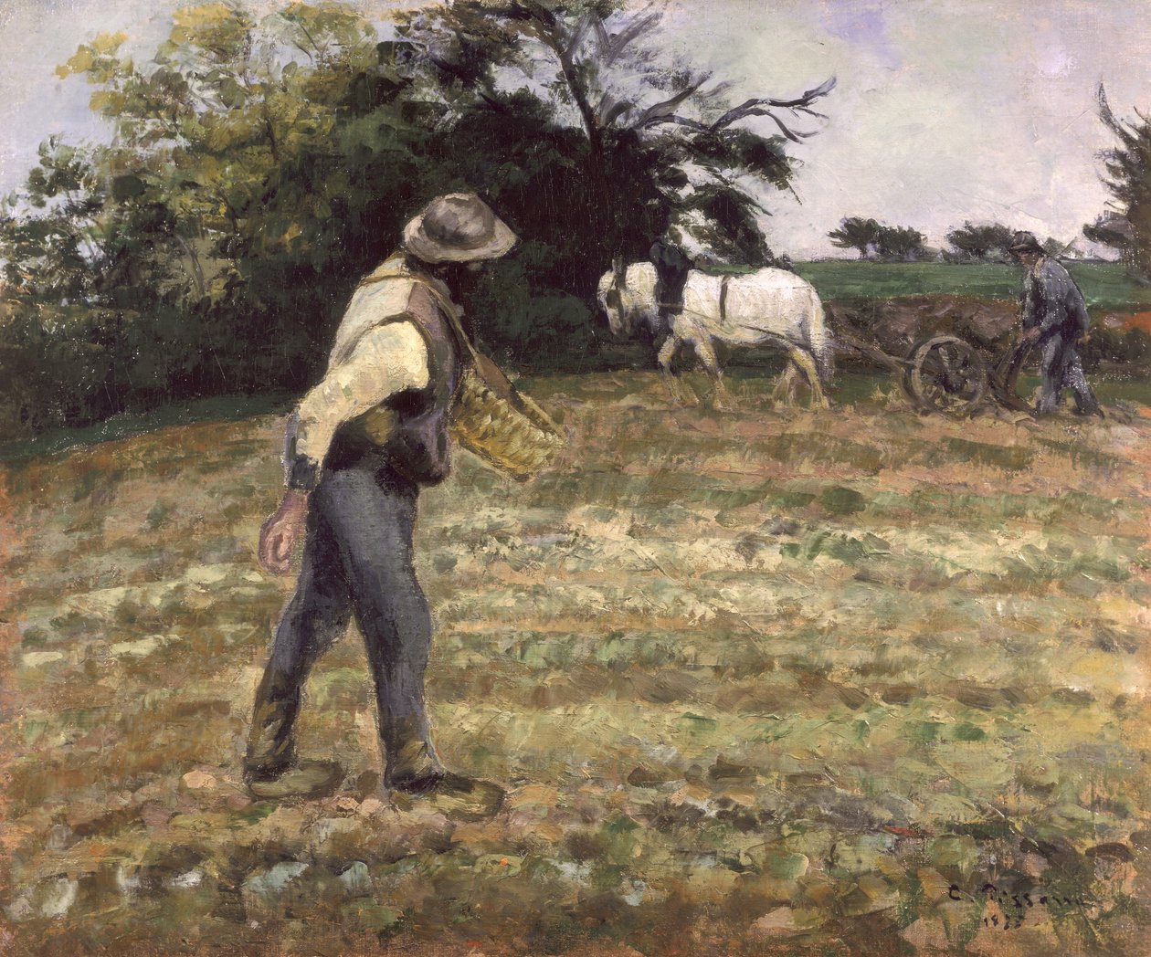 Ekici, Montfoucault, 1875 by Camille Jacob Pissarro