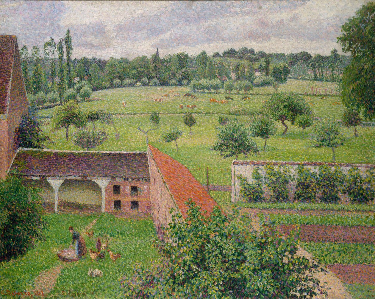 Penceremden görünüm, Éragny-sur-Epte by Camille Jacob Pissarro