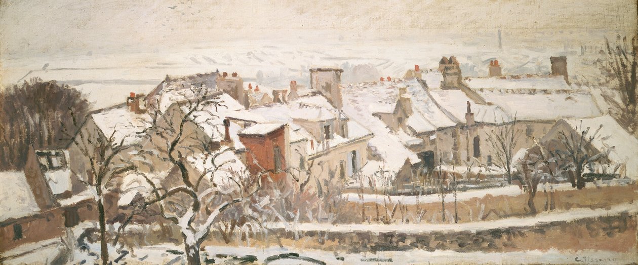 Kış, 1872 by Camille Jacob Pissarro