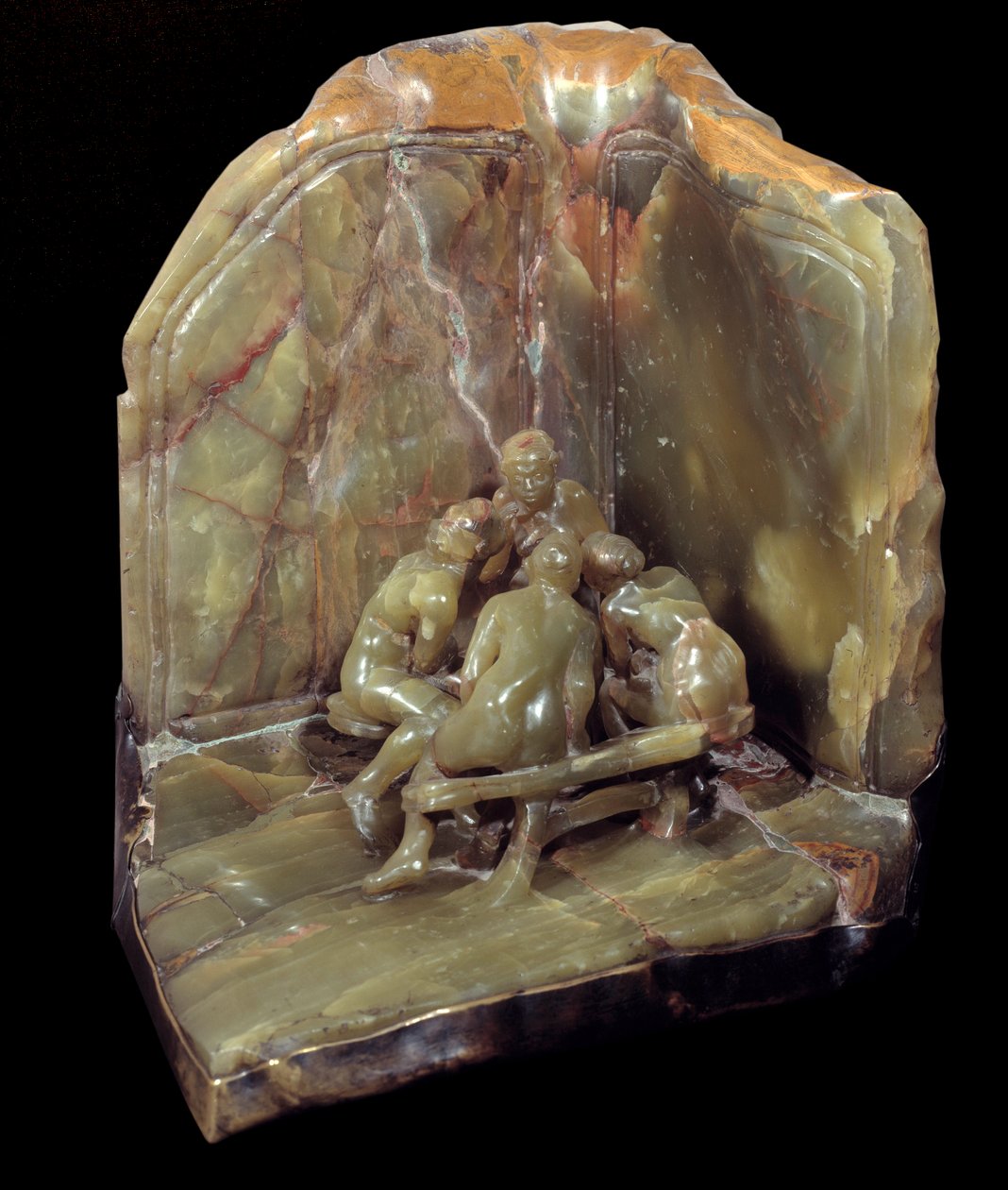 "les loveseats" 1897 (bronz ve oniks) by Camille Claudel