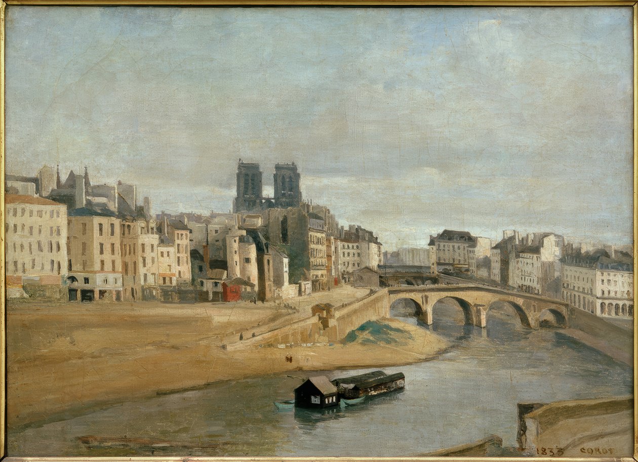 Quai des Orfèvres by Jean Baptiste Camille Corot