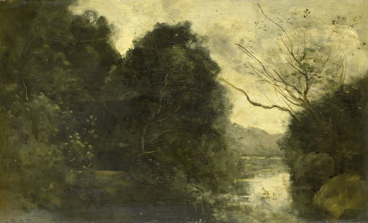 Ormandaki Gölet by Camille Corot