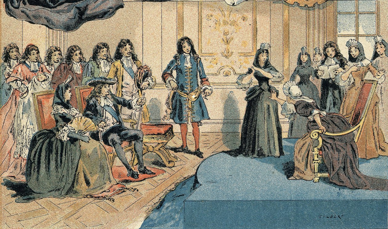 Louis (1638-1715) ve Madame (Mariquise) de Maintenon