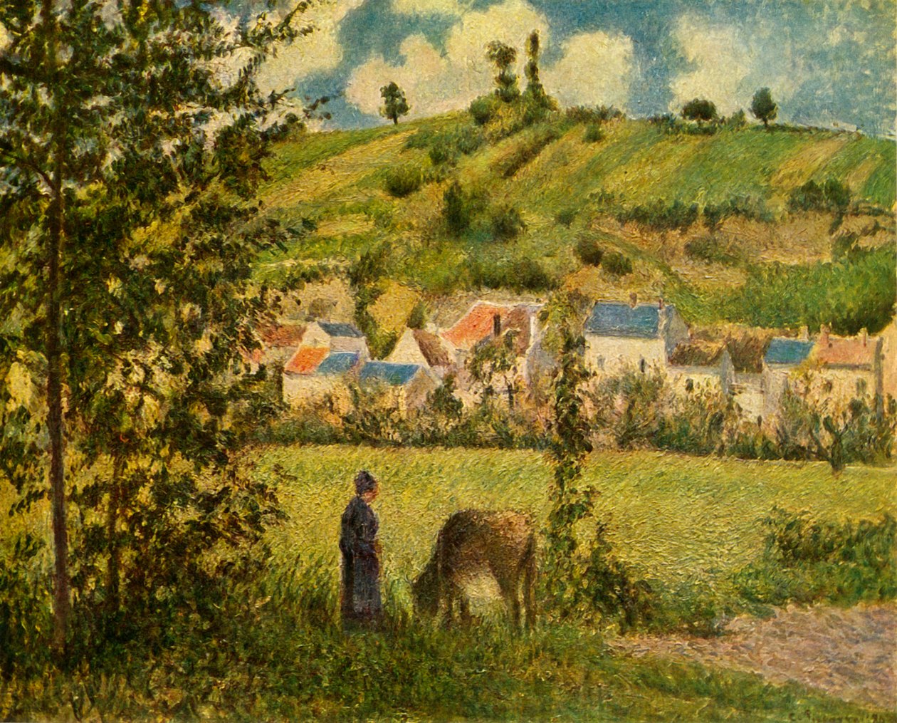 Chaponval, 1880, 1939. by Camille Jacob Pissarro