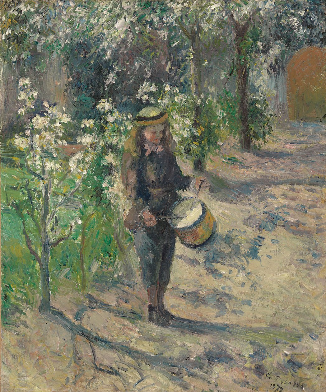 Davullu Çocuk; Davullu çocuk, 1877 by Camille Jacob Pissarro