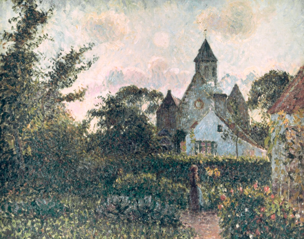 Knocke Kilisesi, 1894 by Camille Jacob Pissarro