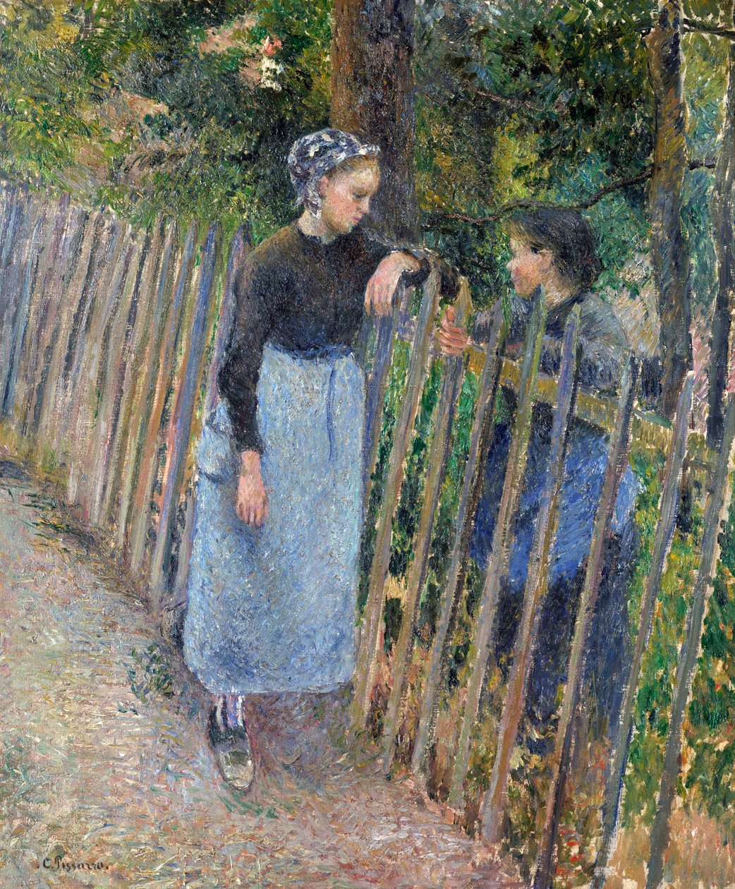 Konuşma, yaklaşık 1881 by Camille Jacob Pissarro