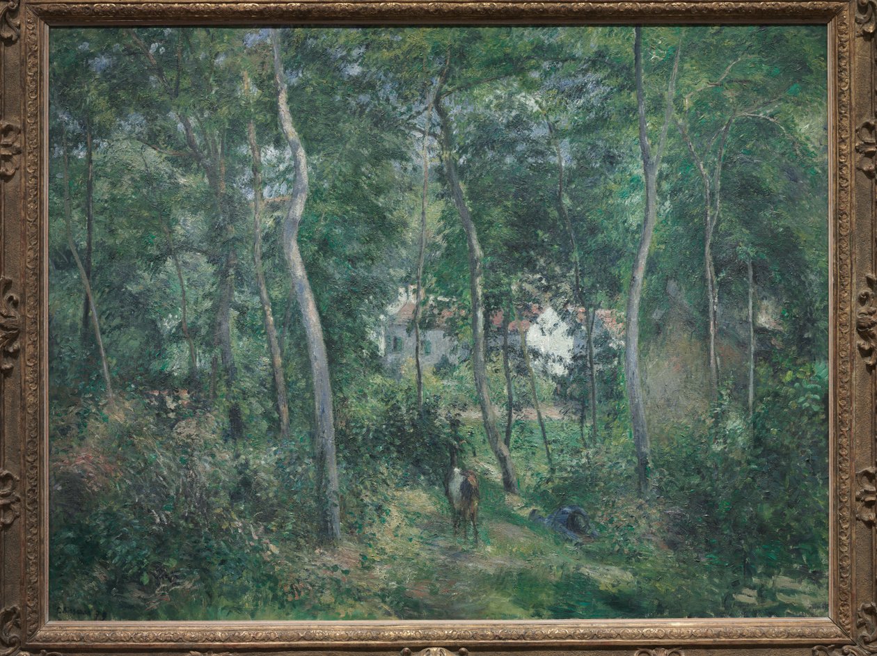 Hermitage Yakınındaki Ormanın Kenarı, Pontoise, 1879 by Camille Jacob Pissarro
