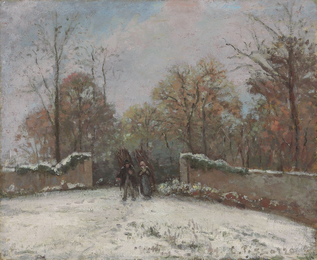 Marly Ormanına Girerken, by Camille Jacob Pissarro