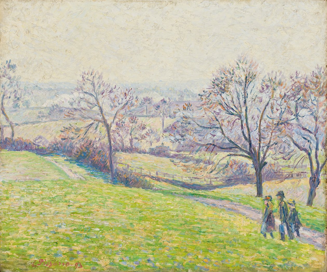 Epping manzarası, 1893 (keten tuval üzerine yağlı boya) by Camille Jacob Pissarro