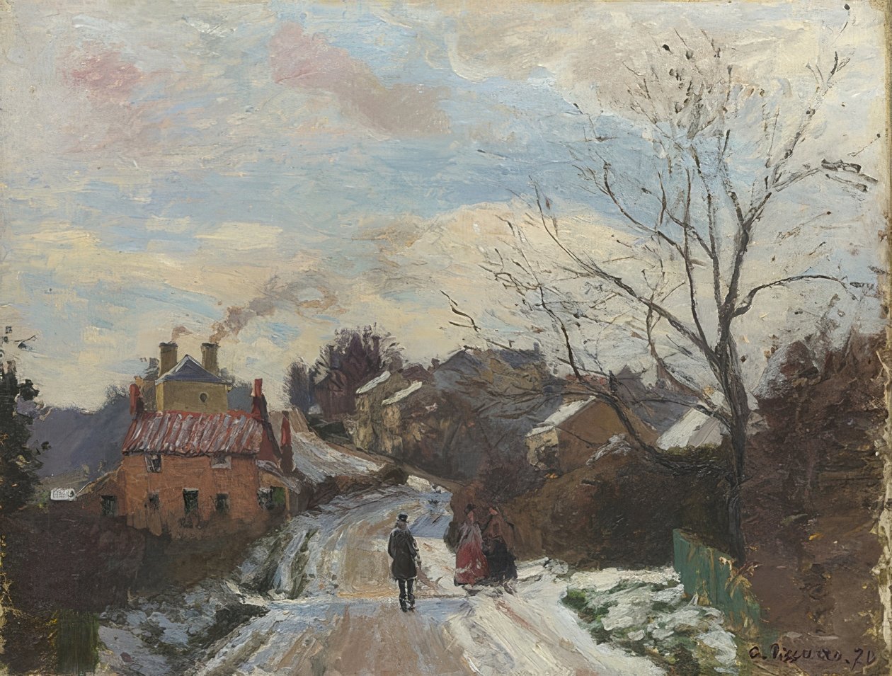 Fox Tepesi, Yukarı Norwood. 1870 by Camille Jacob Pissarro