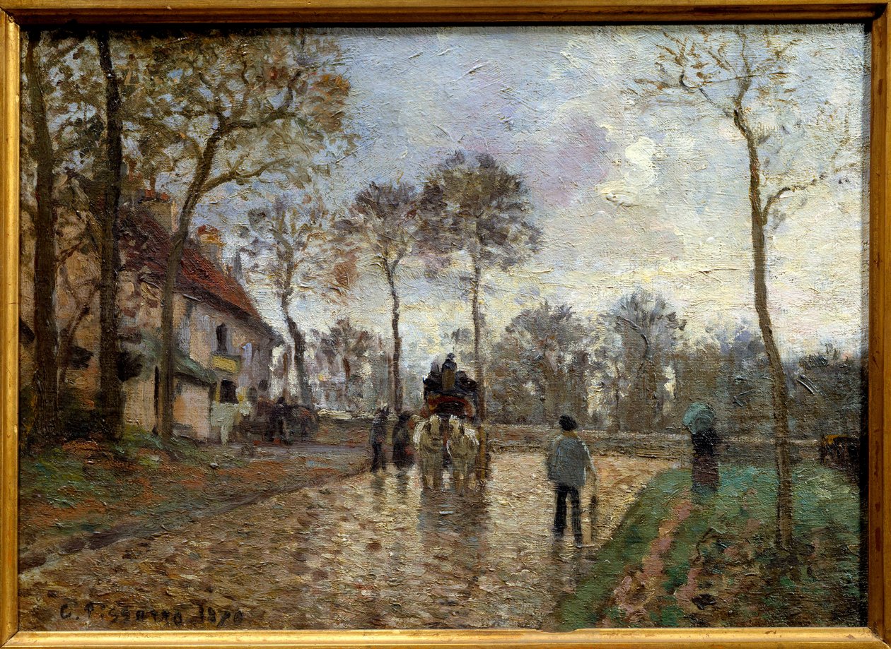 Kutsche, Louveciennes by Camille Jacob Pissarro