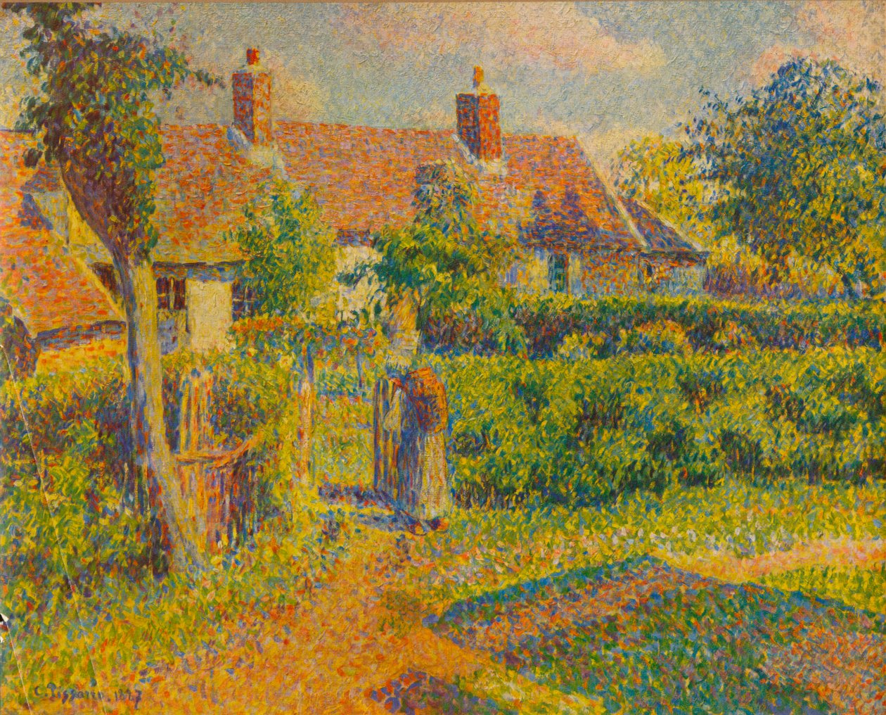 Kulübe, 1887, 1935. by Camille Jacob Pissarro