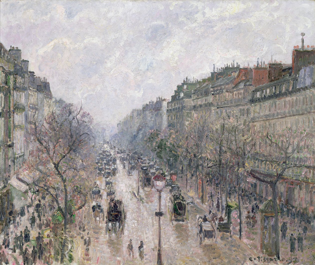 Bulvar Montmartre by Camille Jacob Pissarro