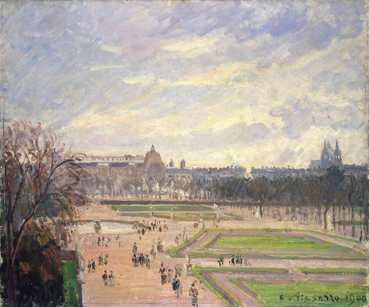 Tuileries Bahçesi. Camille Pissaro