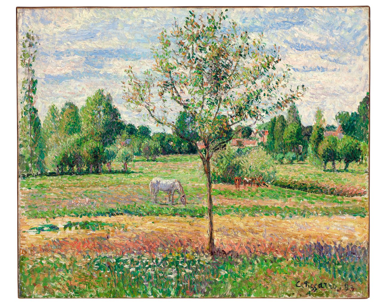 Boz Atlı Çayır, Eragny, 1893 by Camille Jacob Pissarro