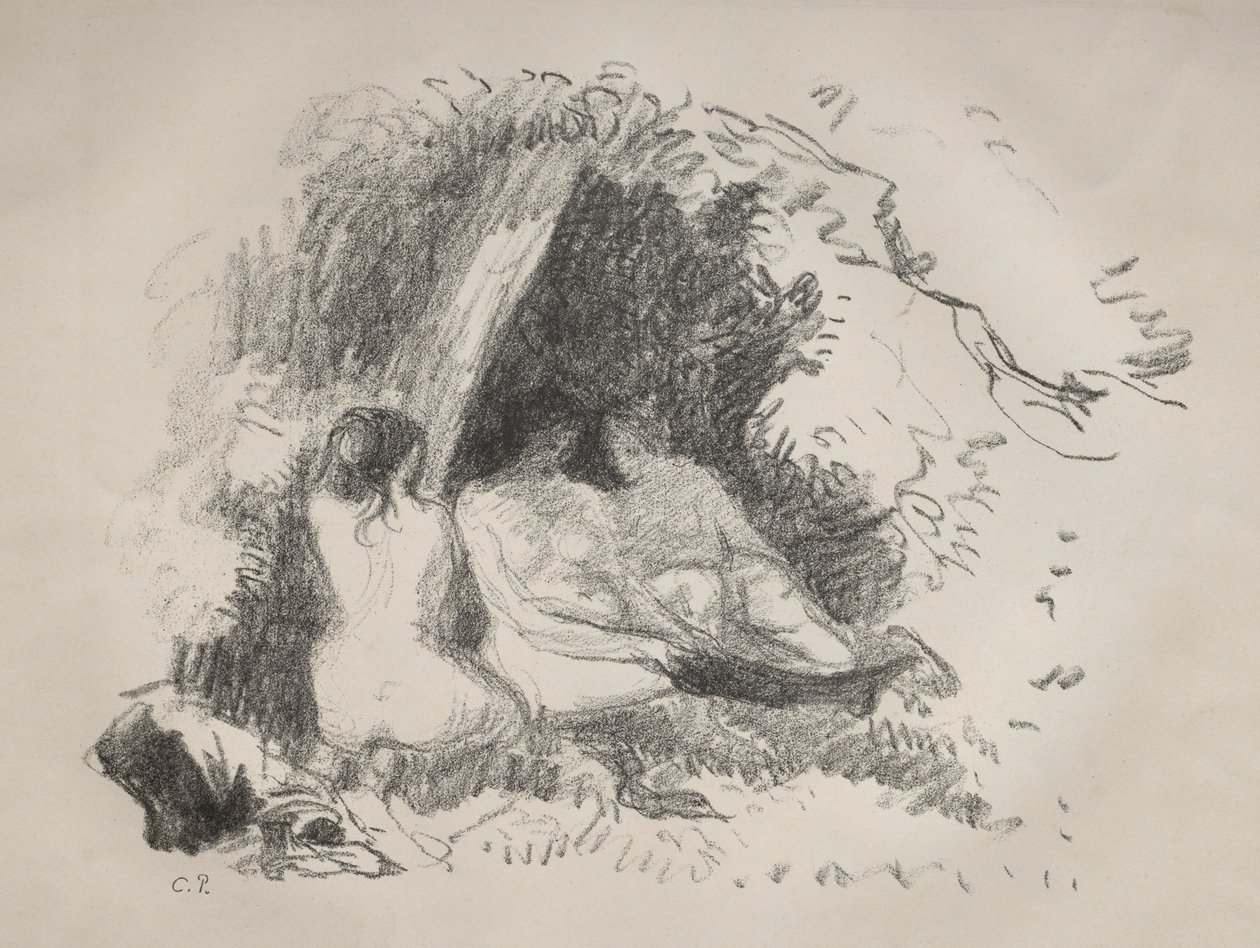 Çıplak Kadınlar, c. 1896. by Camille Jacob Pissarro
