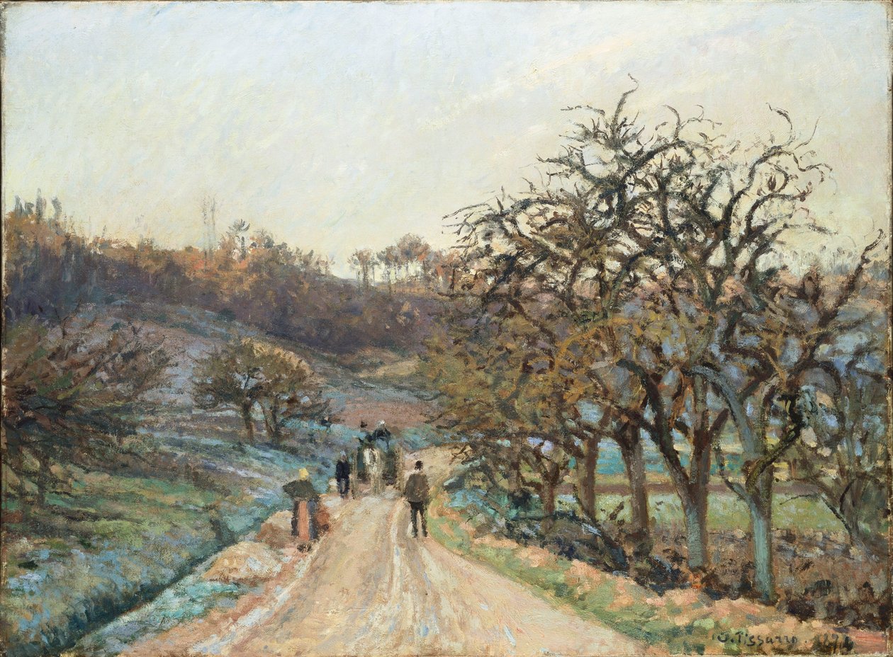 d"Osny yakınlarındaki meyve bahçesi, Pontoise, 1874 by Camille Jacob Pissarro