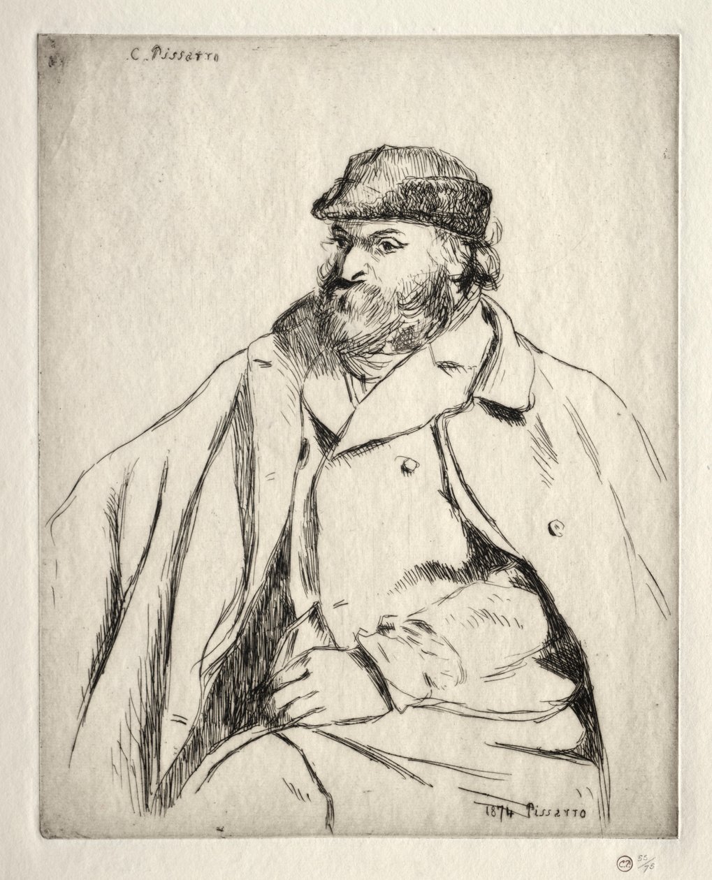 Paul Cezanne, 1874. by Camille Jacob Pissarro