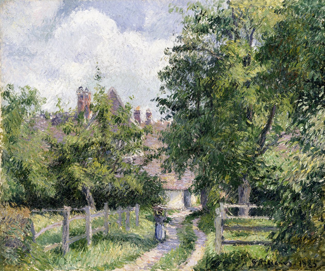 Saint-Martin, Gisors yakınlarında, 1885 by Camille Jacob Pissarro