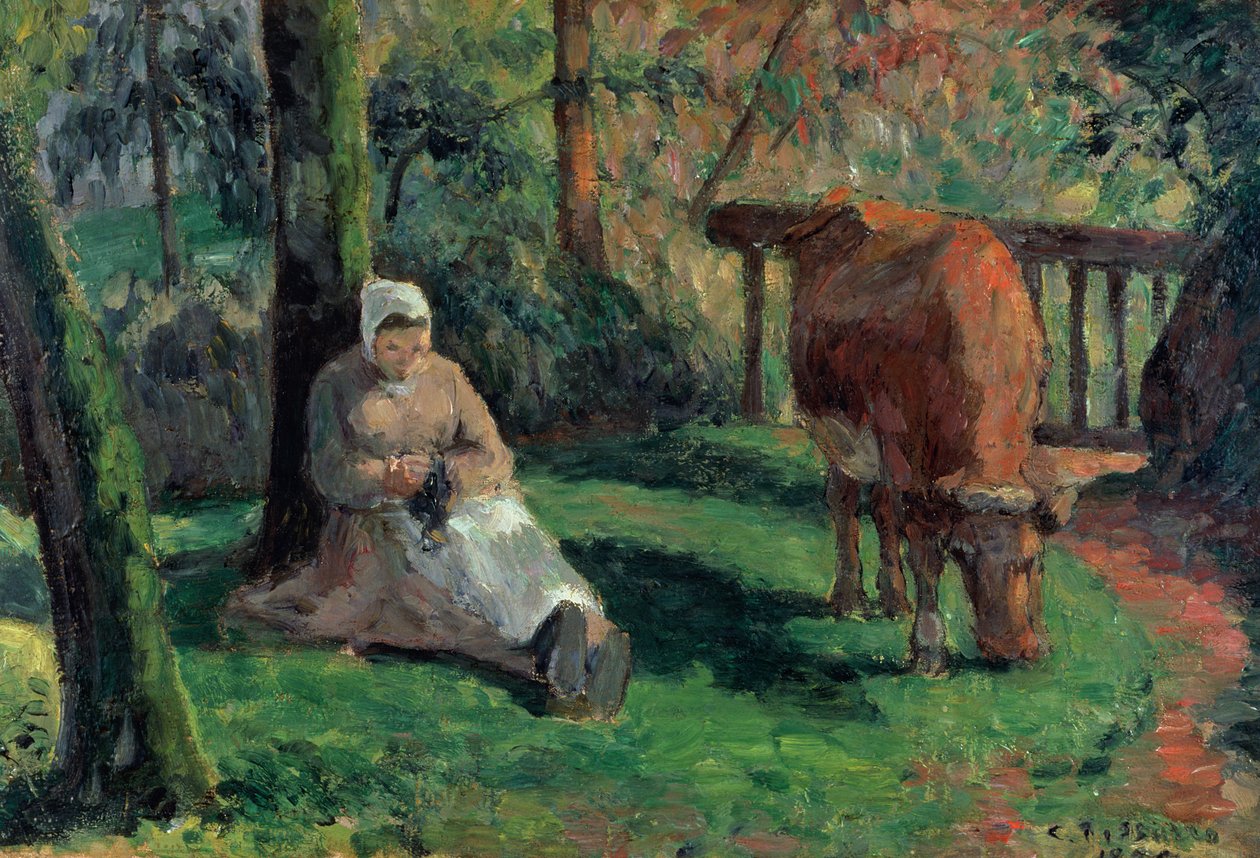 Çoban, Montfoucault, 1875 by Camille Jacob Pissarro