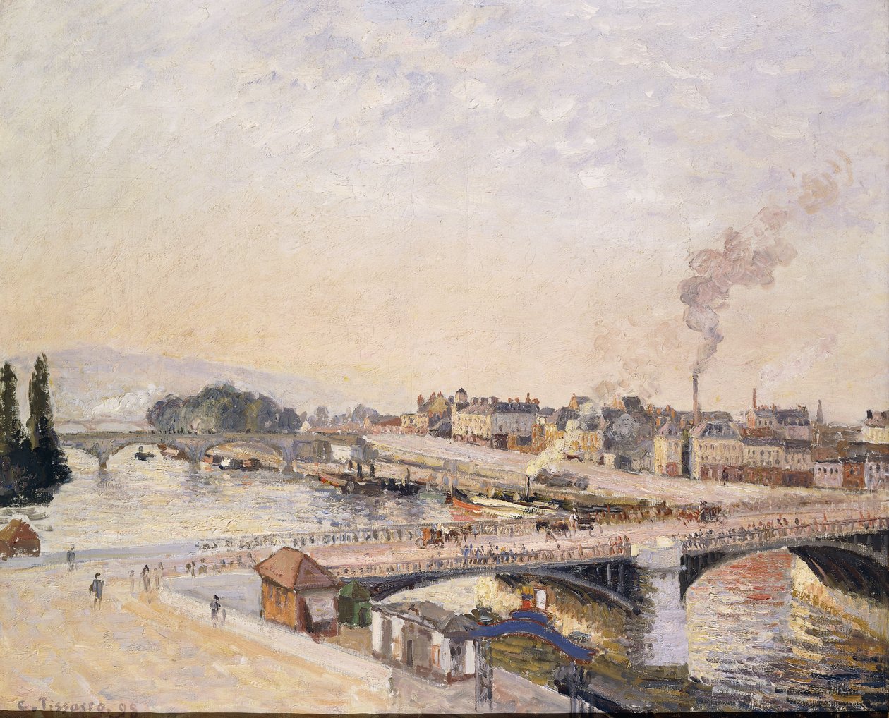 Rouen üzerinde gündoğumu; Rouen