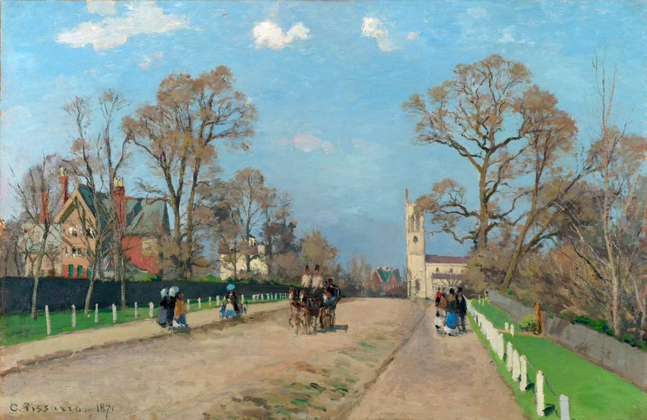 Cadde, Sydenham, 1871 by Camille Jacob Pissarro