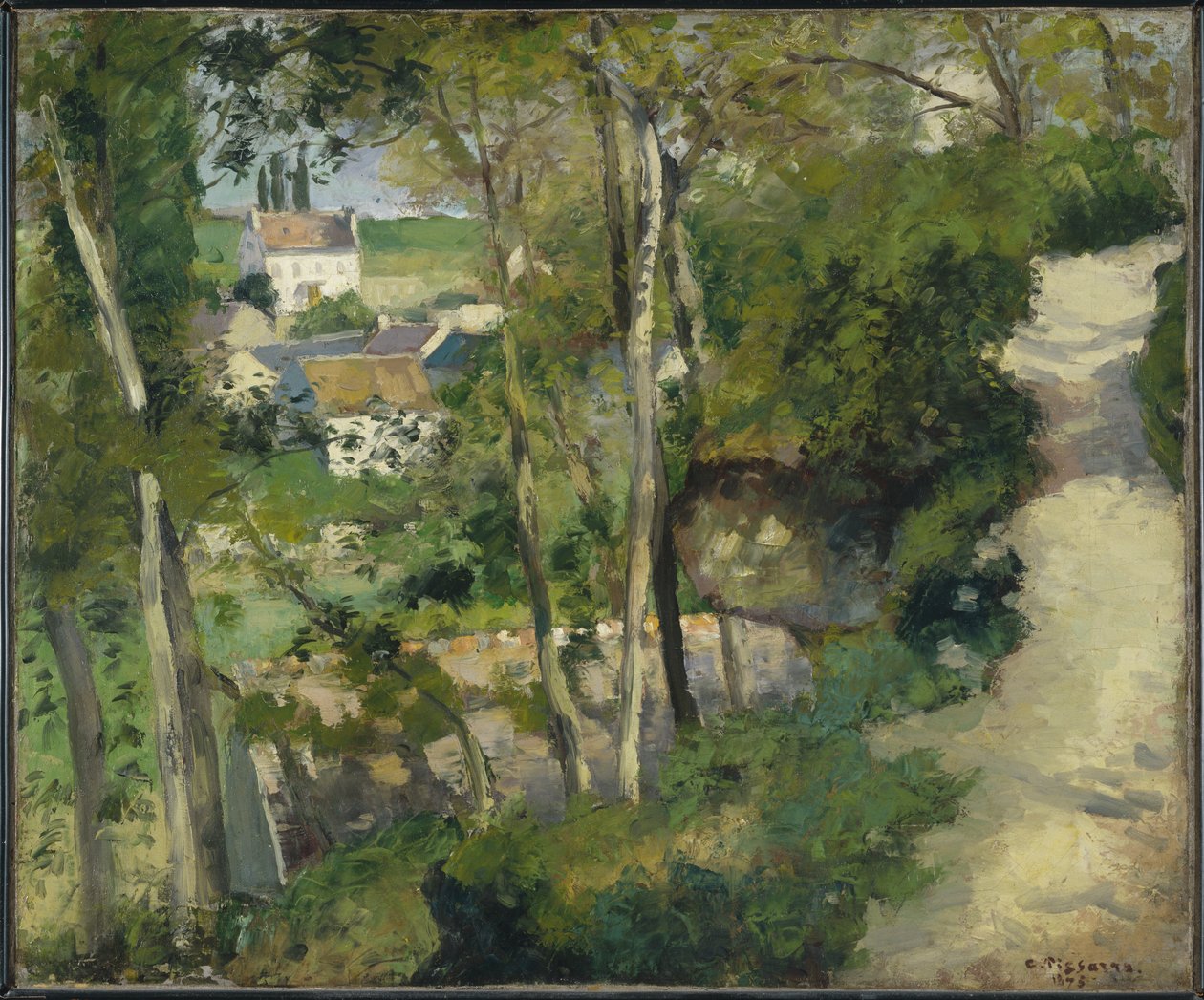 Tırmanış, Rue de la Cote-du-Jalet, Pontoise, 1875 by Camille Jacob Pissarro