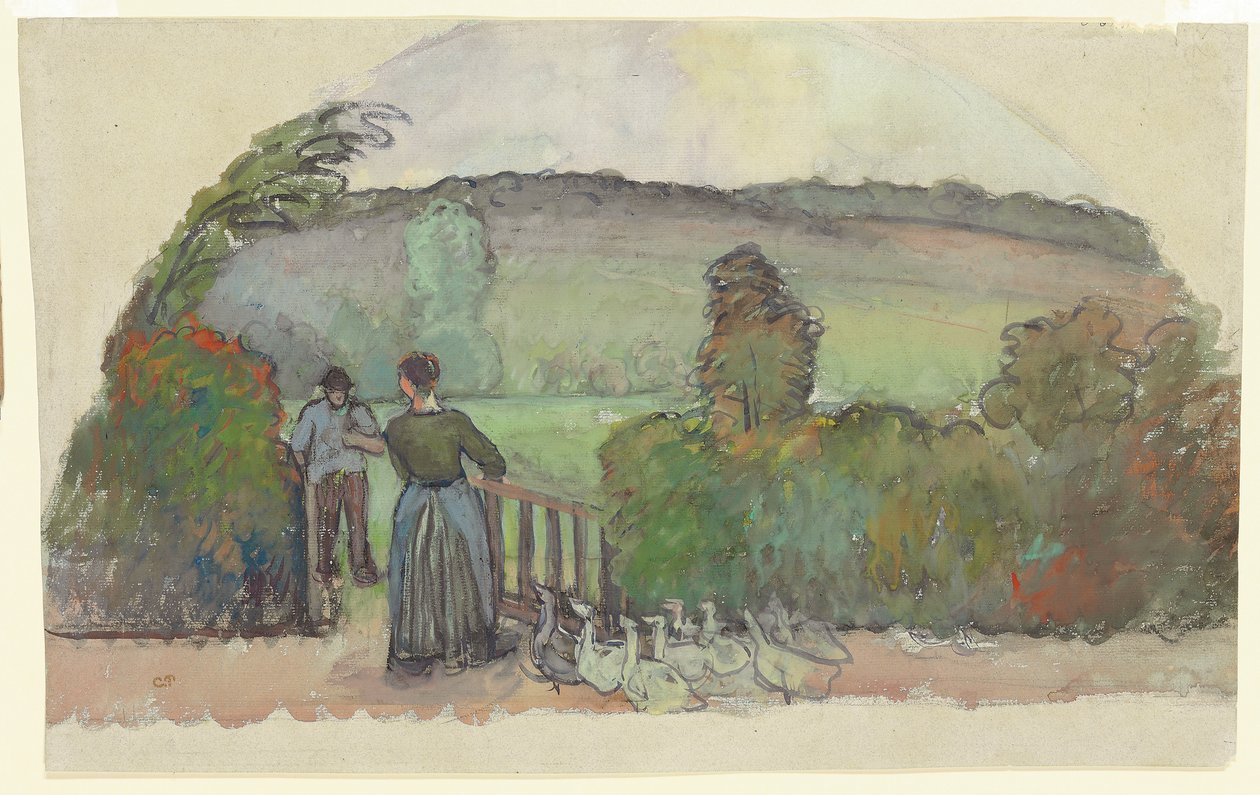 Kaz Kız, 1895 dolayları by Camille Jacob Pissarro