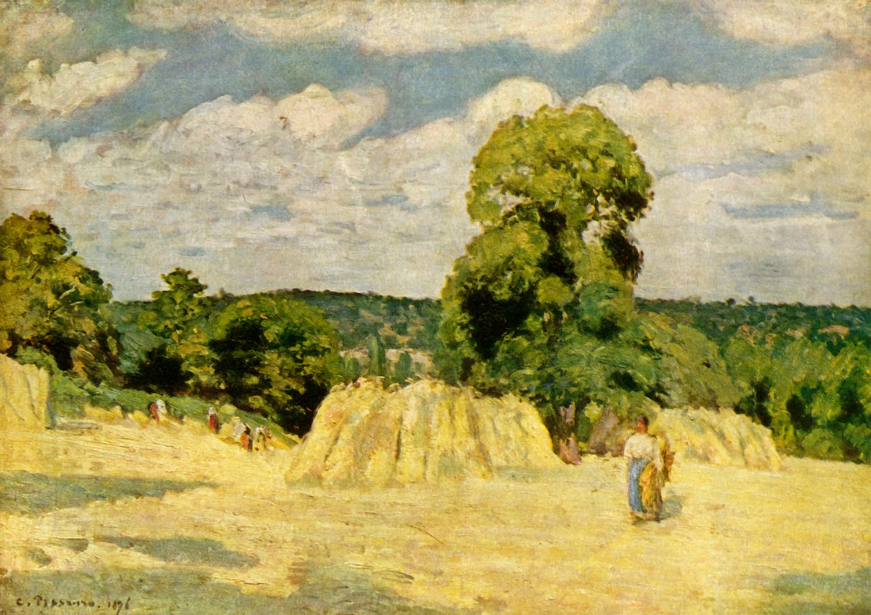 Hasat, 1876, 1939. by Camille Jacob Pissarro