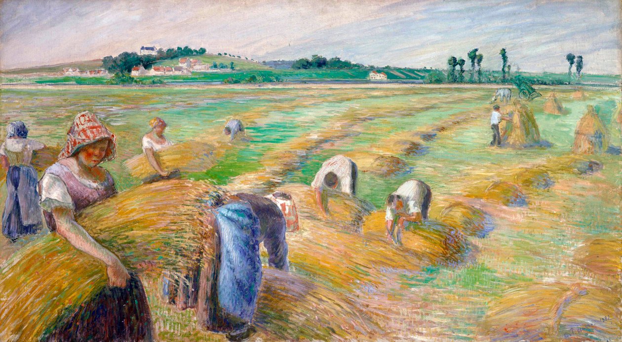 Hasat, 1882 by Camille Jacob Pissarro