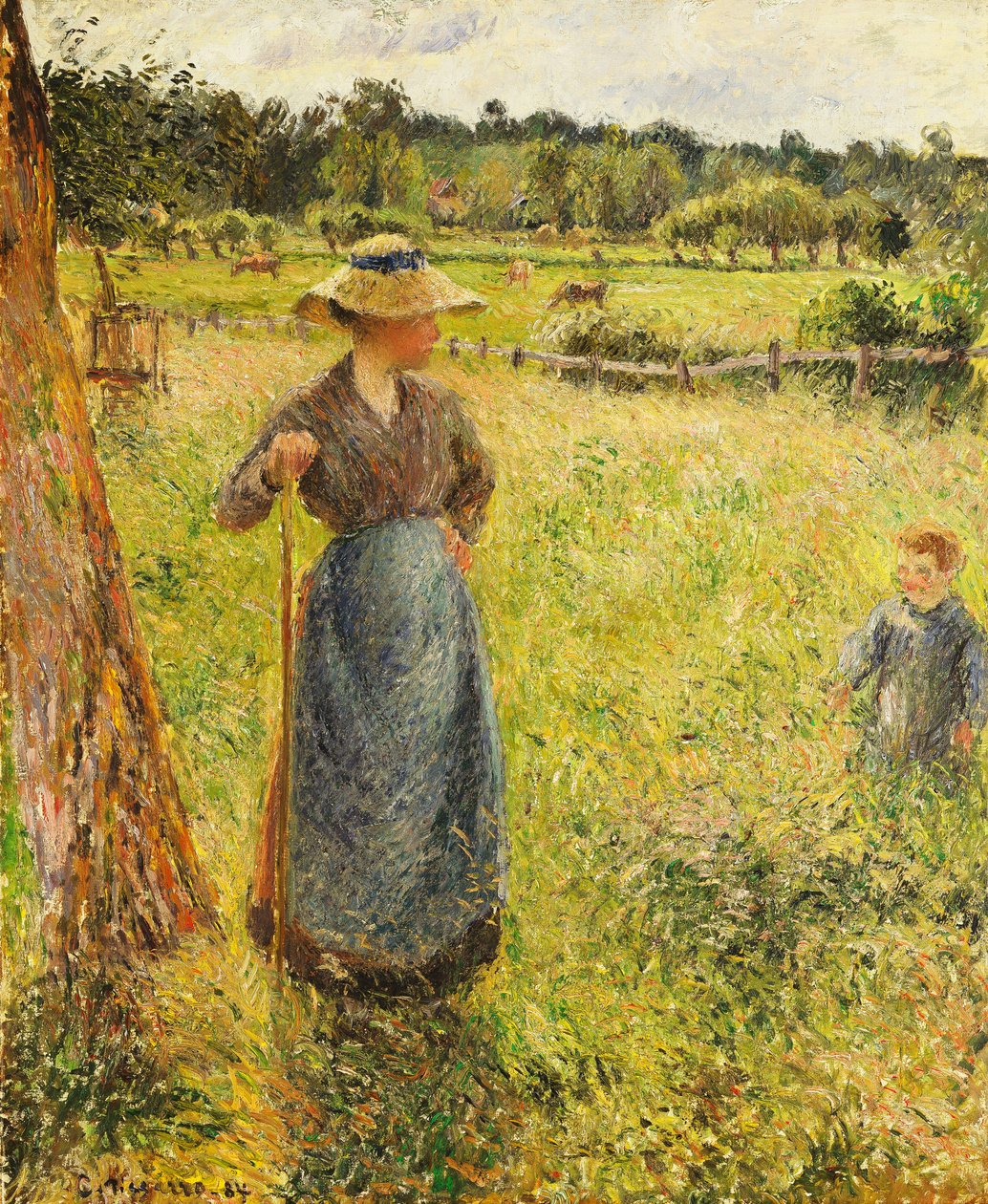 Haymaker, 1884 by Camille Jacob Pissarro