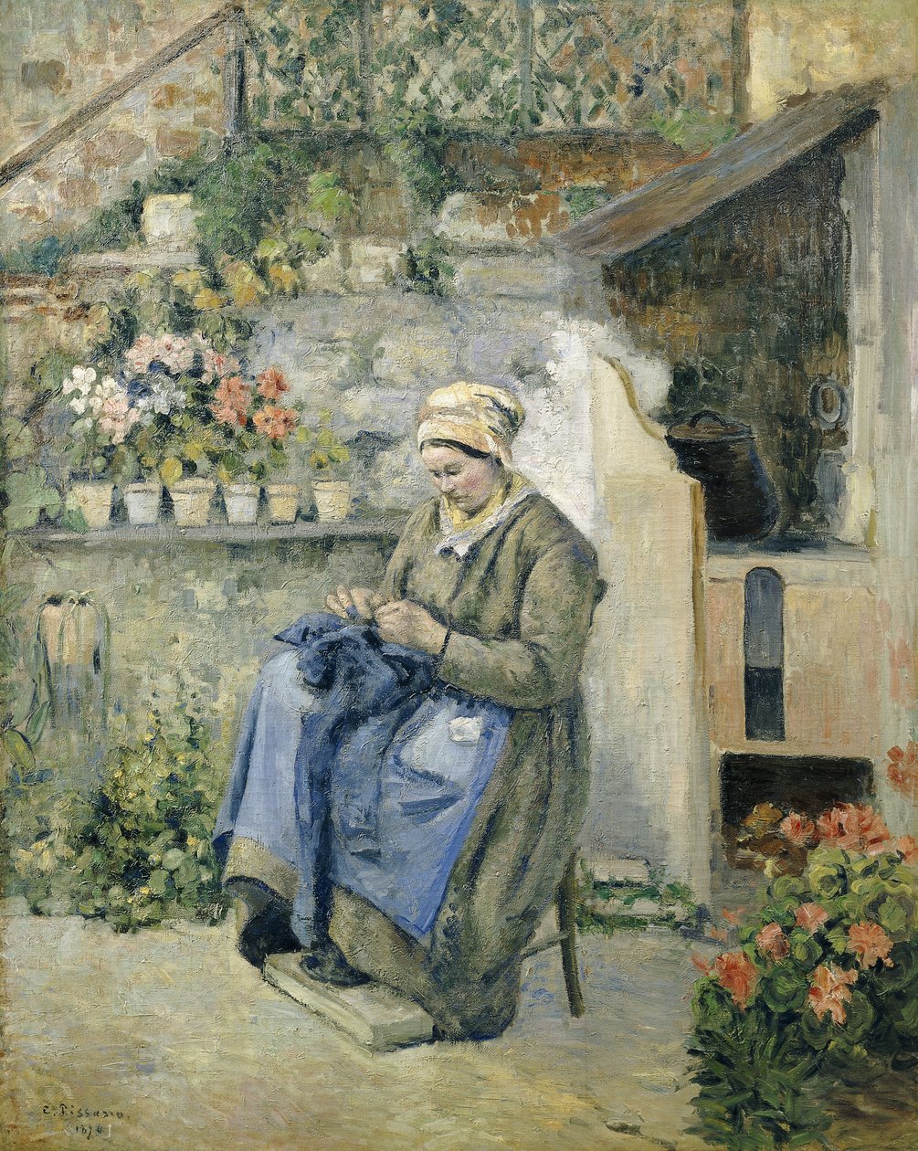 Neşeli Anne; La Mere Jolly, 1874 by Camille Jacob Pissarro