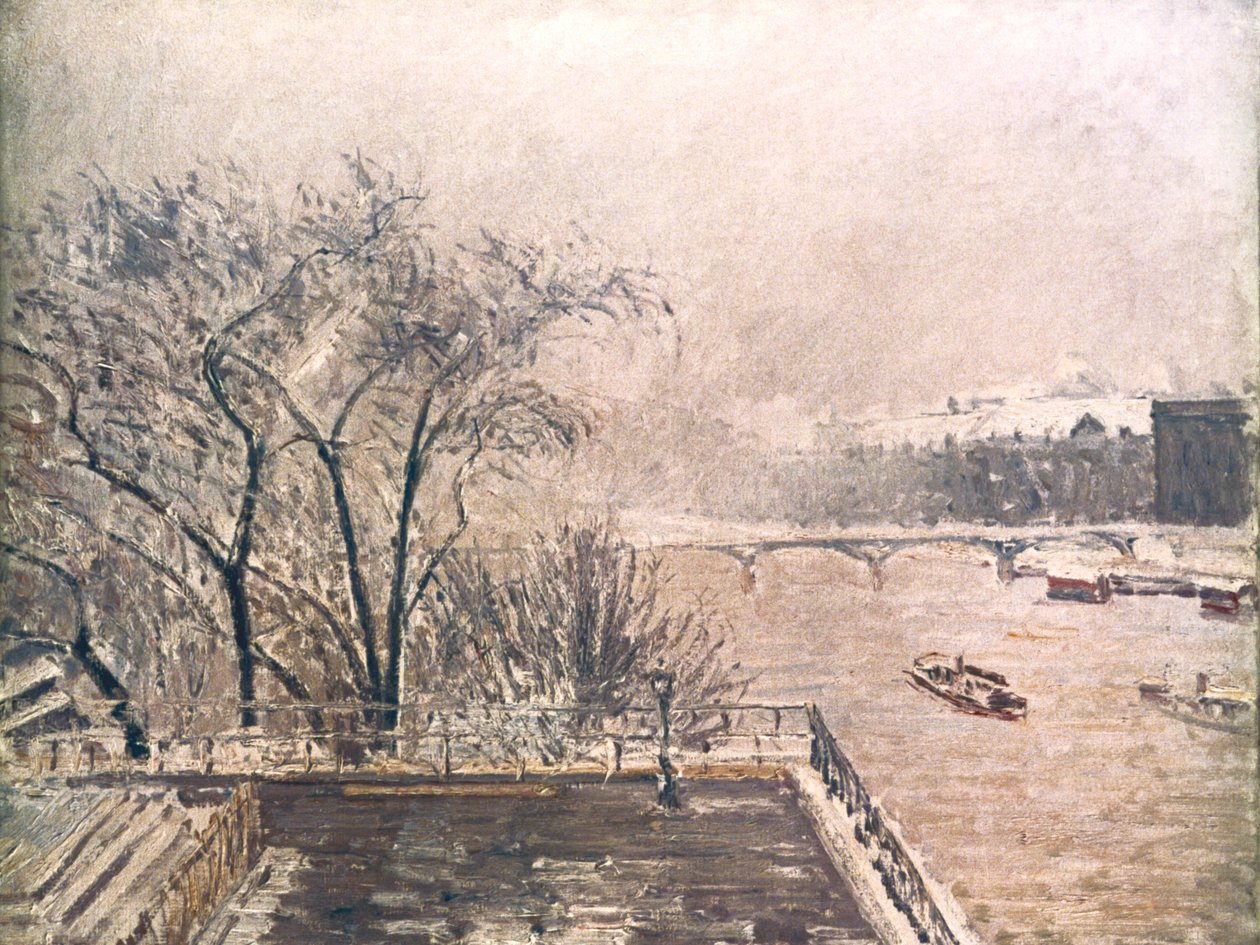 Louvre Kar Altında, 1902 by Camille Jacob Pissarro