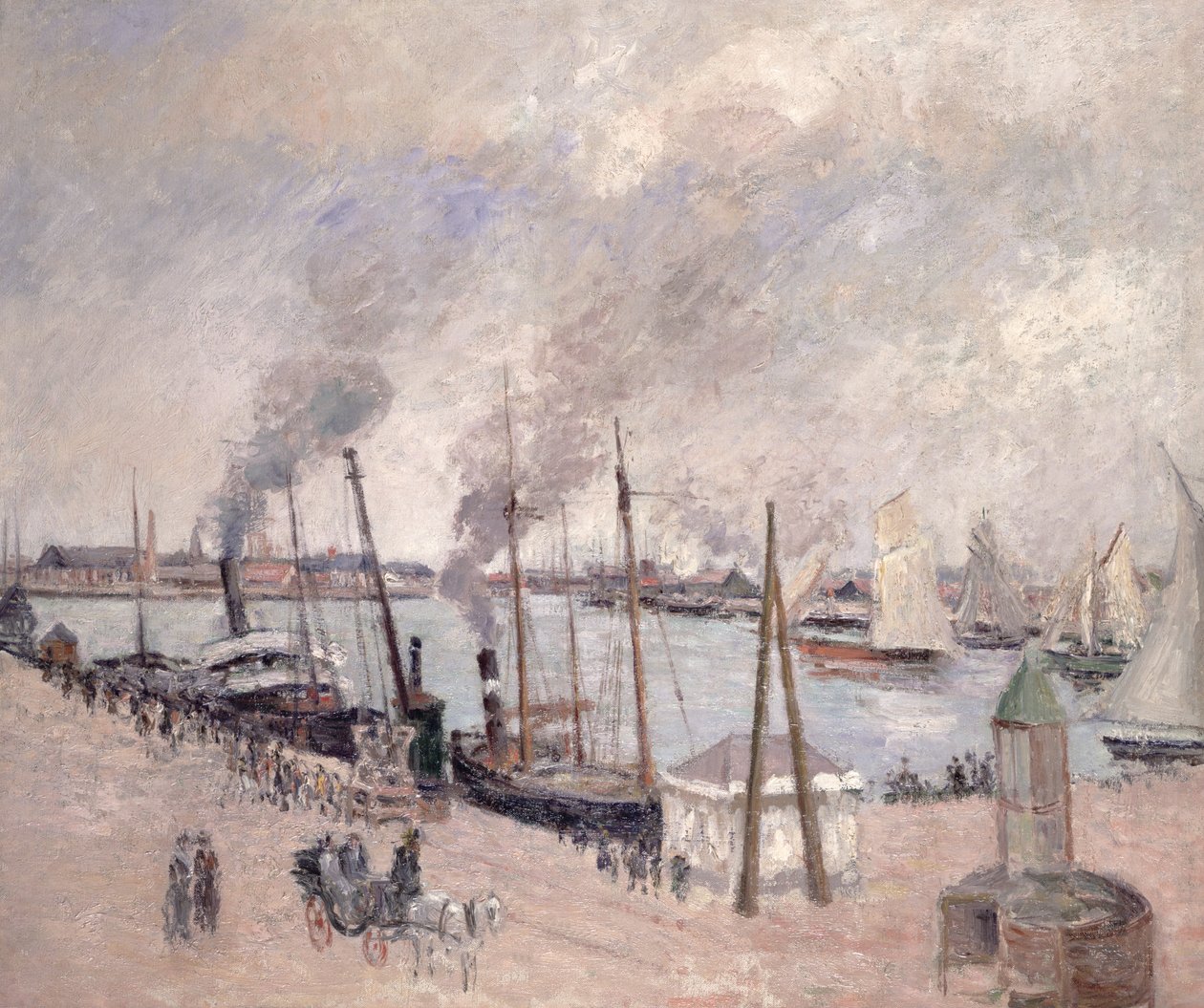 Le Havre Limanı by Camille Jacob Pissarro