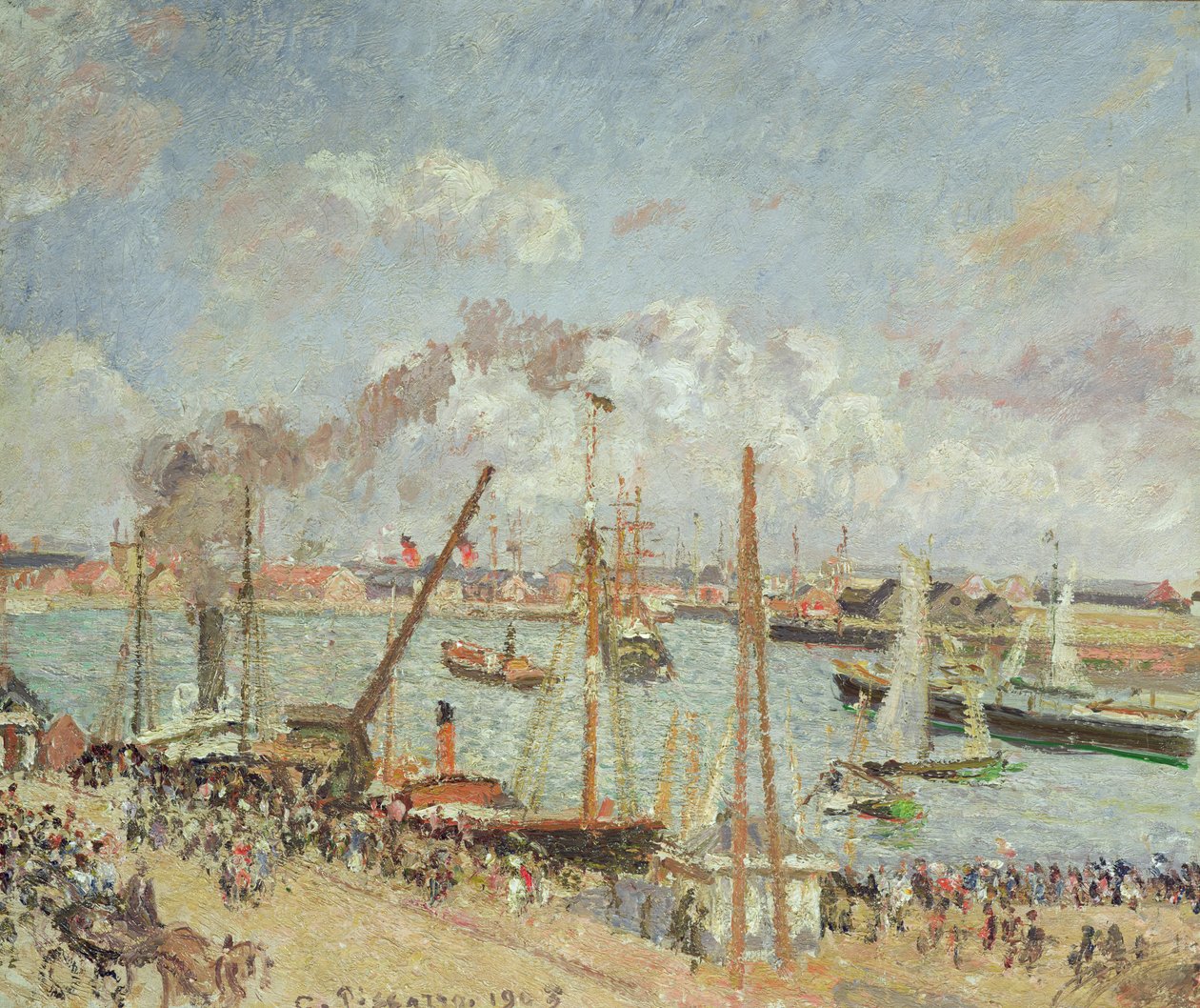 Le Havre Limanı, Öğleden Sonra, Güneş, 1903 by Camille Jacob Pissarro