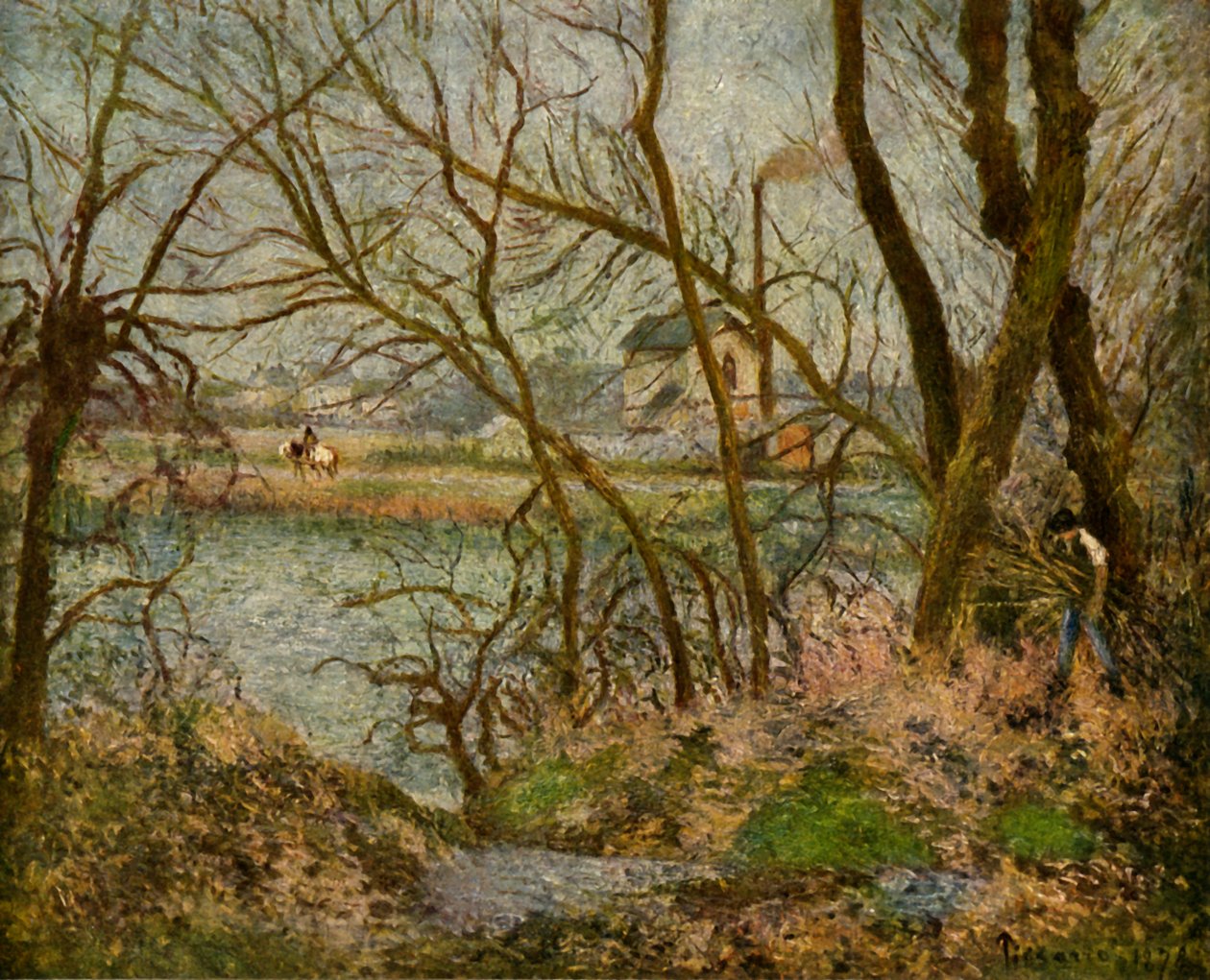Oduncu, 1878, 1939. by Camille Jacob Pissarro
