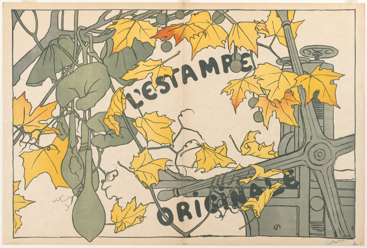 LEstampe Original, 1894 için kapak. by Camille Martin