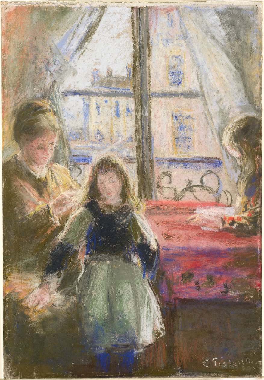 Pencerede, Rue des Trois Frères by Camille Pissarro