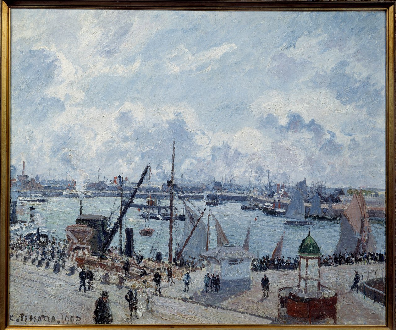 Le Havre dış limanı, Southampton iskelesi Boyama Camille Pissarro (1830-1903) 1903 Le Havre, Güzel Sanatlar Müzesi by Camille Jacob Pissarro